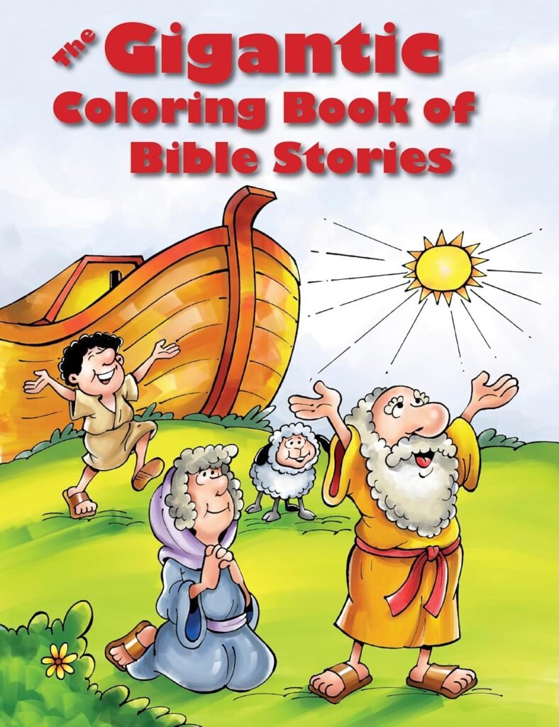 Book cover for The Gigantic Coloring Book of Bible Stories